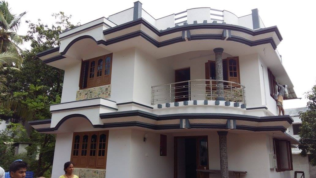 Exterior Painting Work in Progress - Cochin Painters