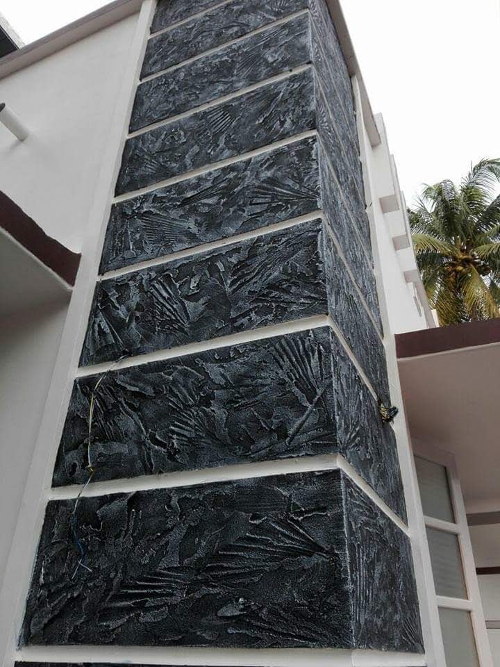 Kadappa Exterior Texture Design - Cochin Painters