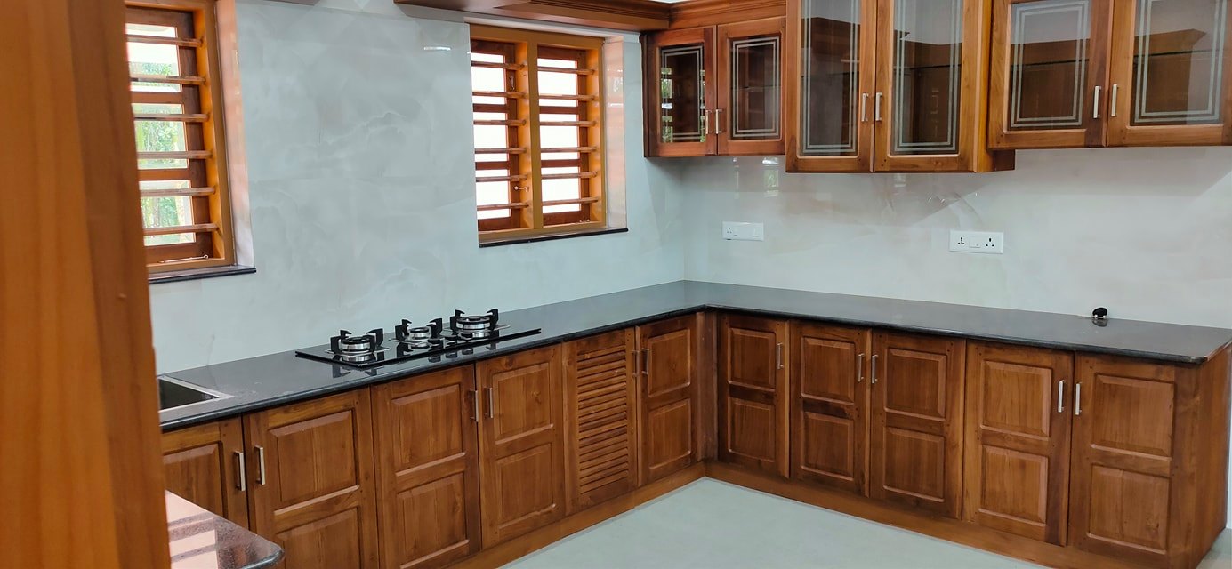 Kitchen Cabinets Polishing - Cochin Painters